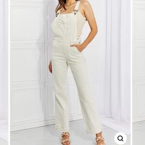 NWOT JUDY BLUE FULL SIZE TAYLOR HIGH WAIST OVERALLS Painters Style medium